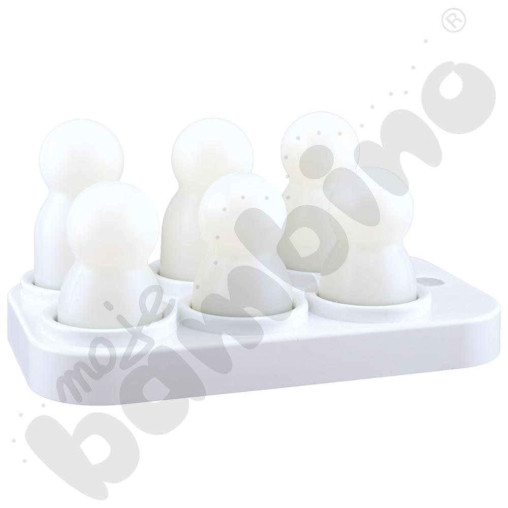 Świecące mini postacie, ze stacją ładowania