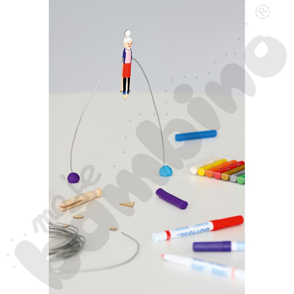 Pudełko kreatywne z drewnianymi akcesoriami