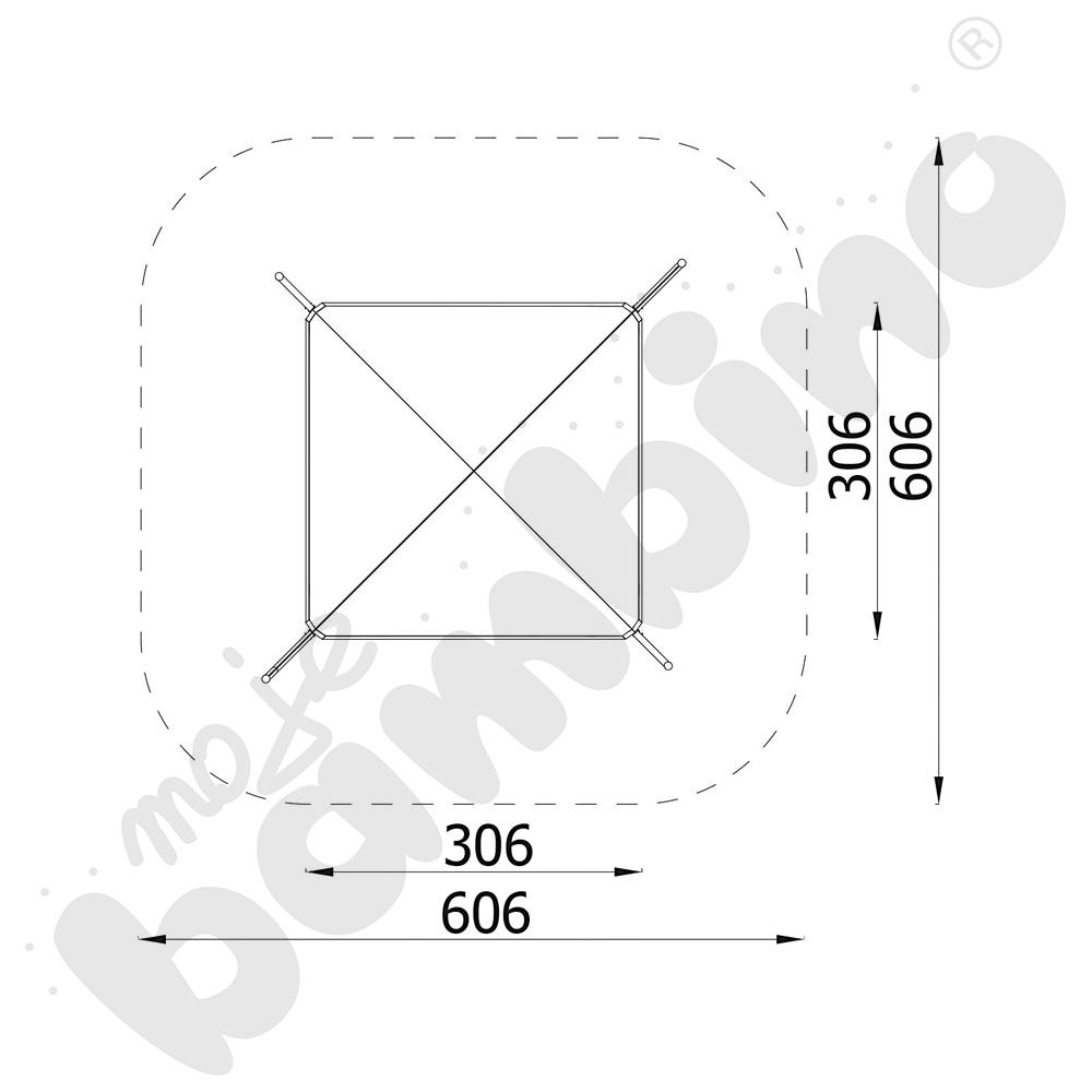 Piaskownica 4 misie z przykryciem i zadaszeniem