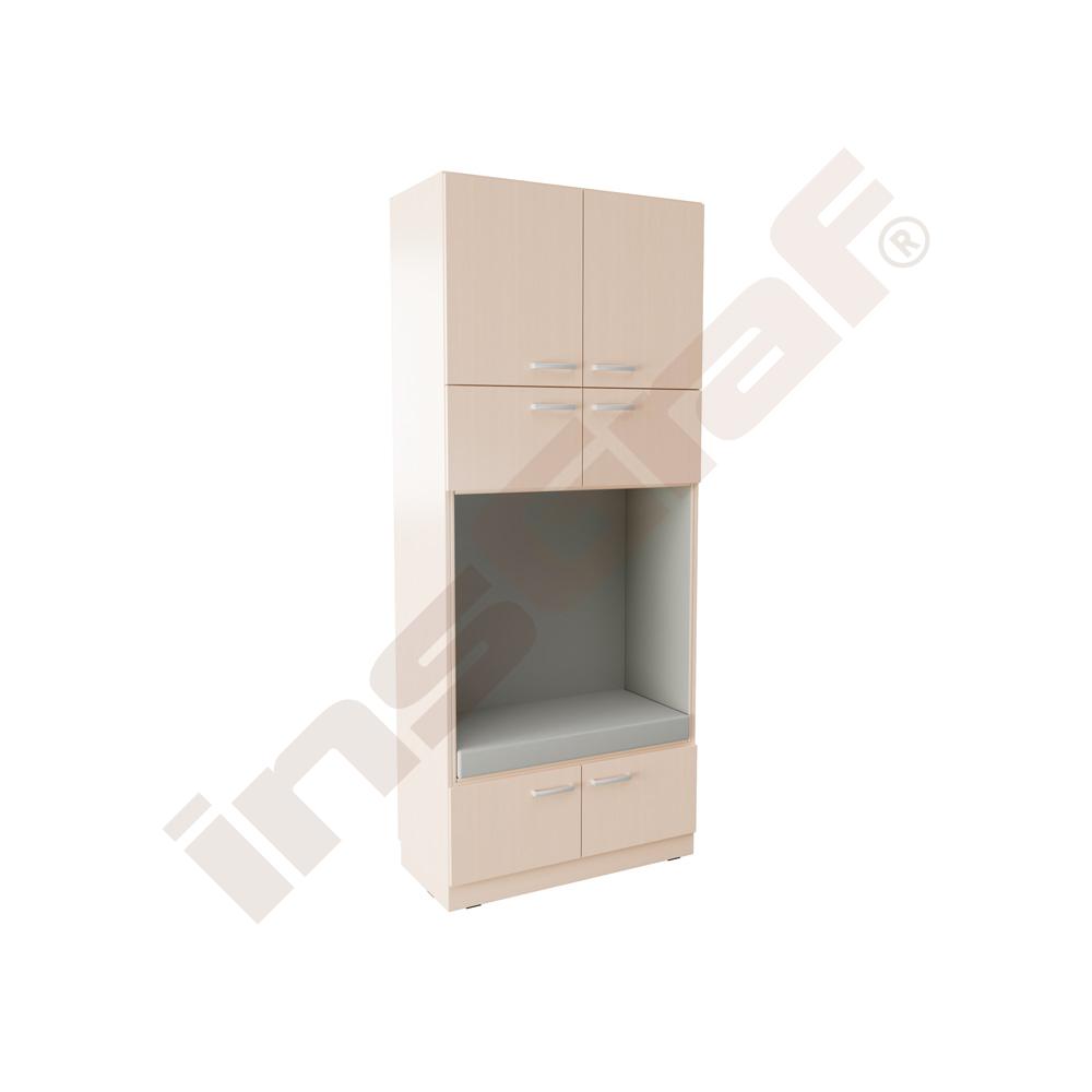 
Grande Hochschrank XXL, mit Sitznische SH 57 cm, Ahorn Jylland
