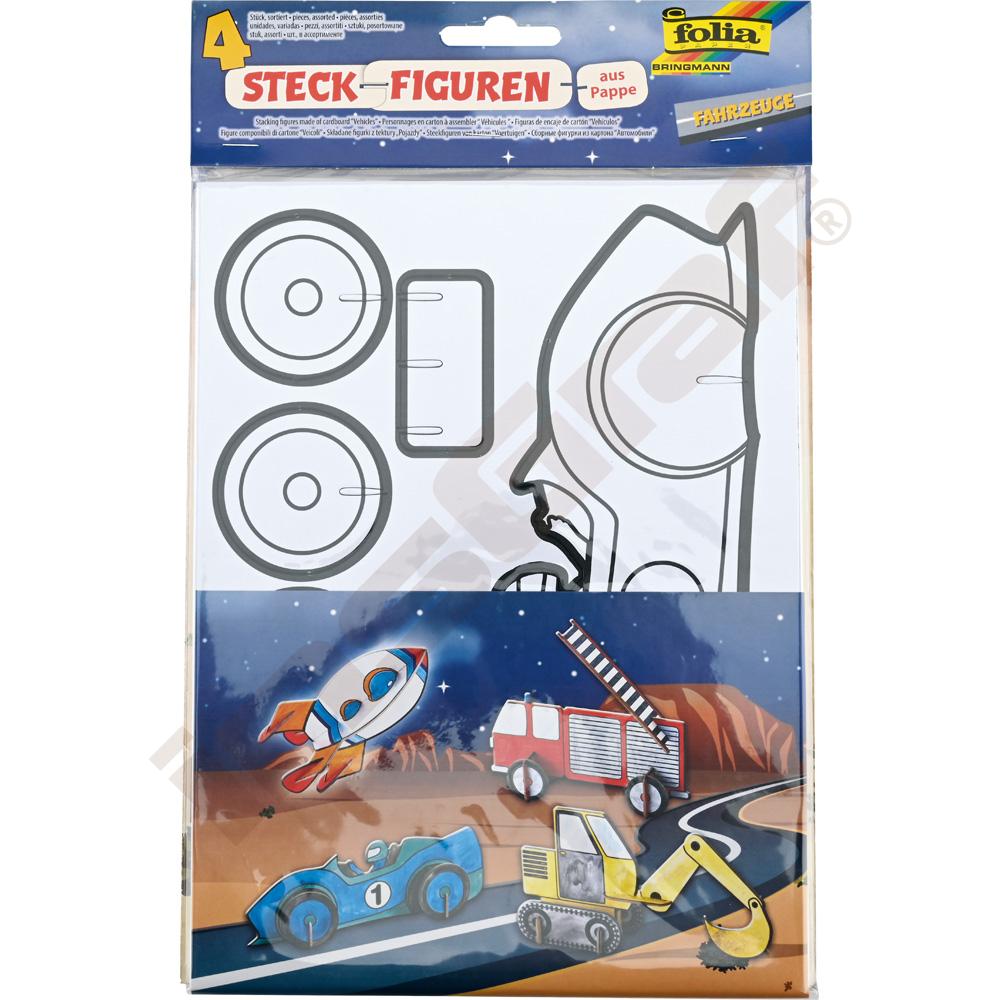 Skladacie kartónové figúrky - autíčka