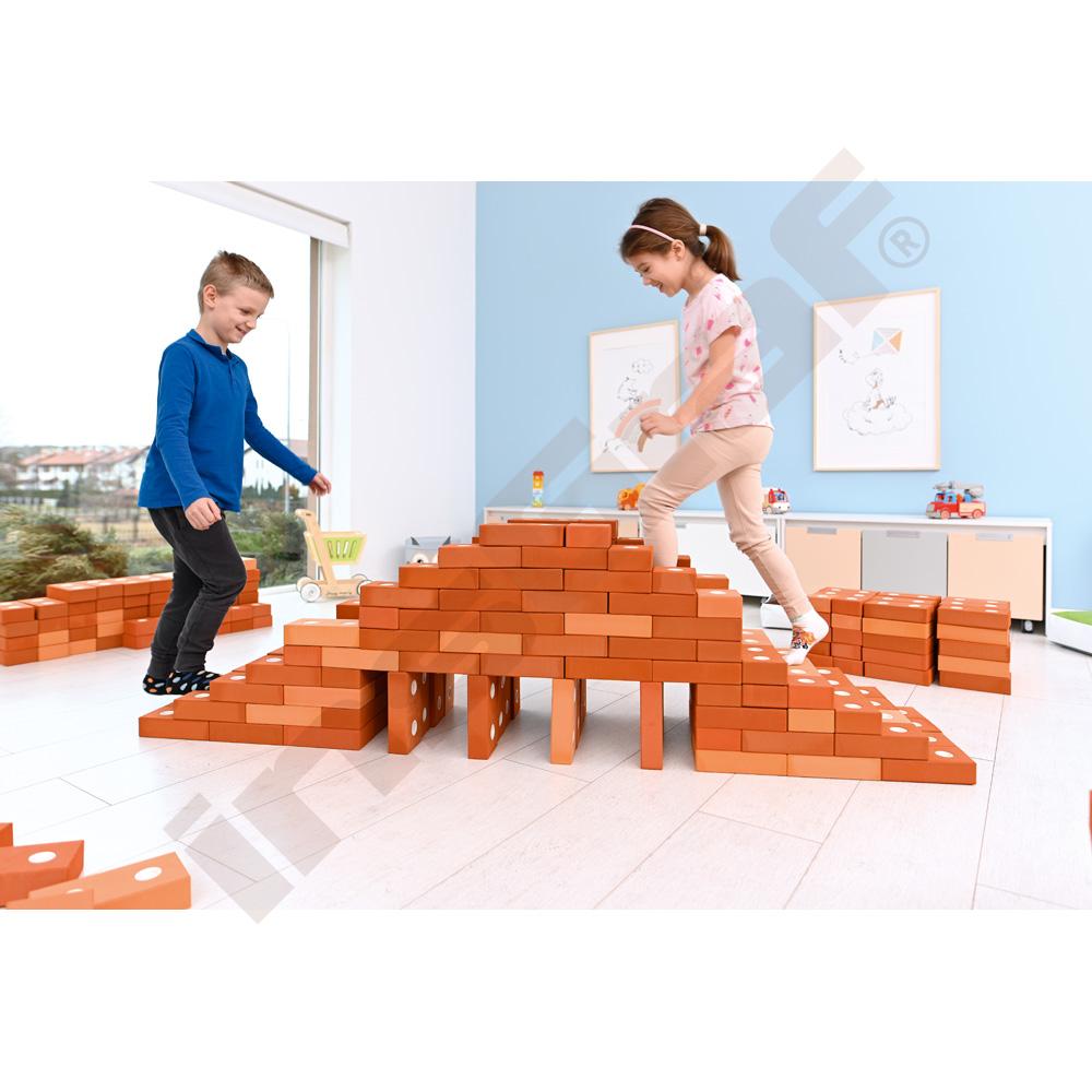 Stavebné kocky z penovky - mega sada-obdĺžnikové tehly, 316 dielikov