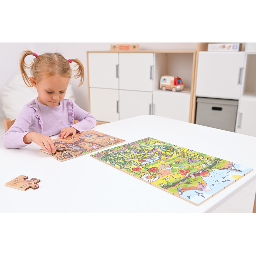 Podlahové puzzle Kvetinová lúka