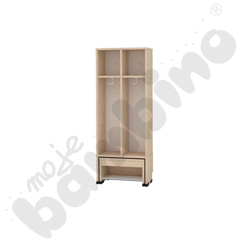 Szatnia Kropla trudnopalna z wysuwanym siedziskiem 2-os., wys. 26 cm