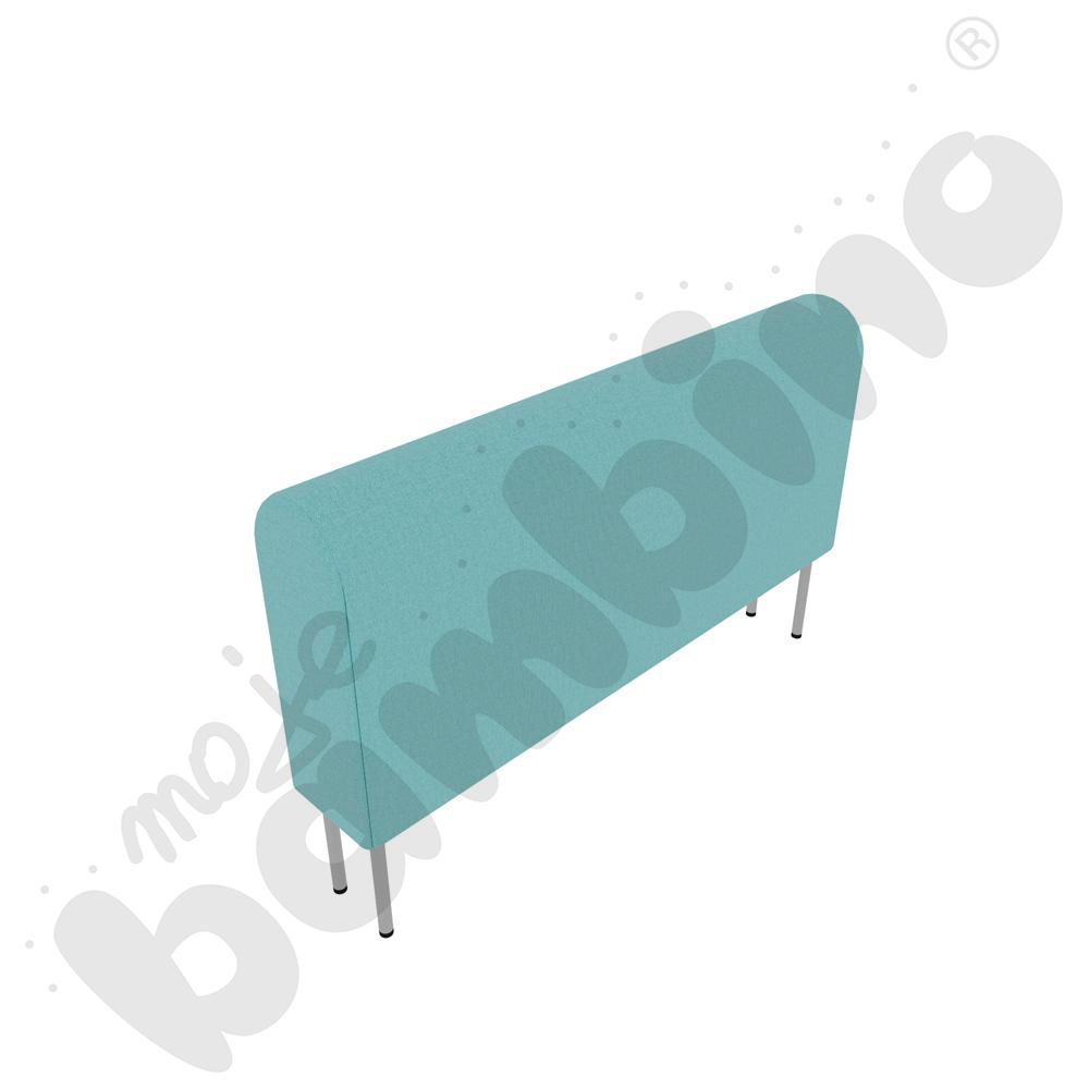 Moduł Versa 120x20x74 cm z plastikowymi stopkami, stelaż jasnoszary, tkanina RO20