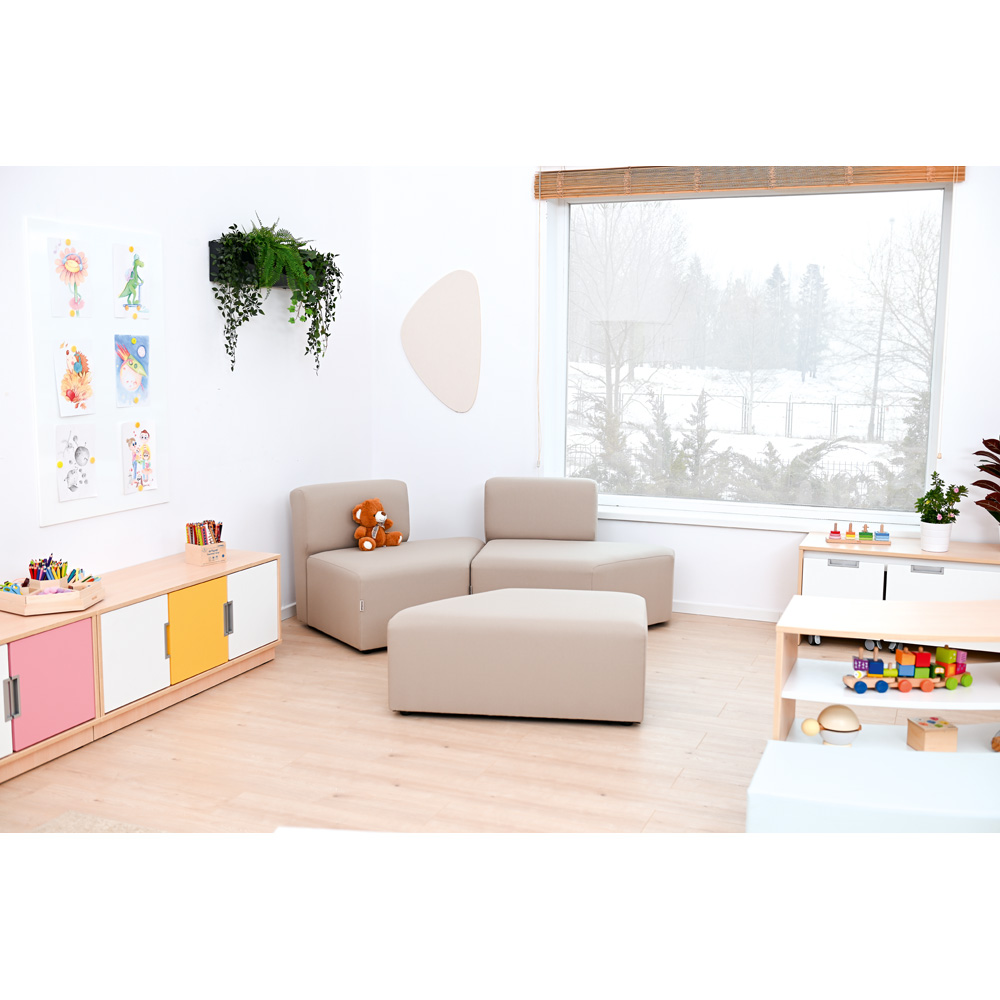 Sedadlo s opierkou Modern One - béžové