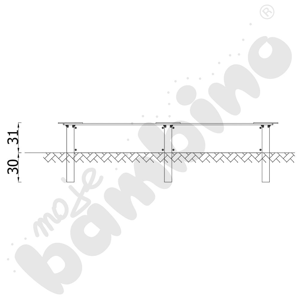 Verto - piaskownica 2 x 2 m