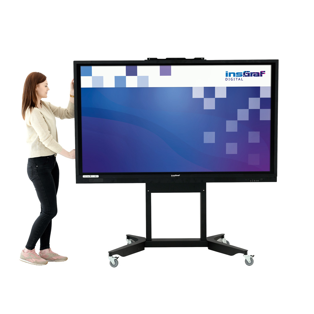 Stojan s posuvným panelom pre interaktívny monitor insGraf DIGITAL 65 a 75