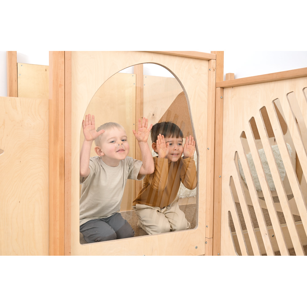 Hrací kútik ModuPlay 1, svetlohnedý koberec