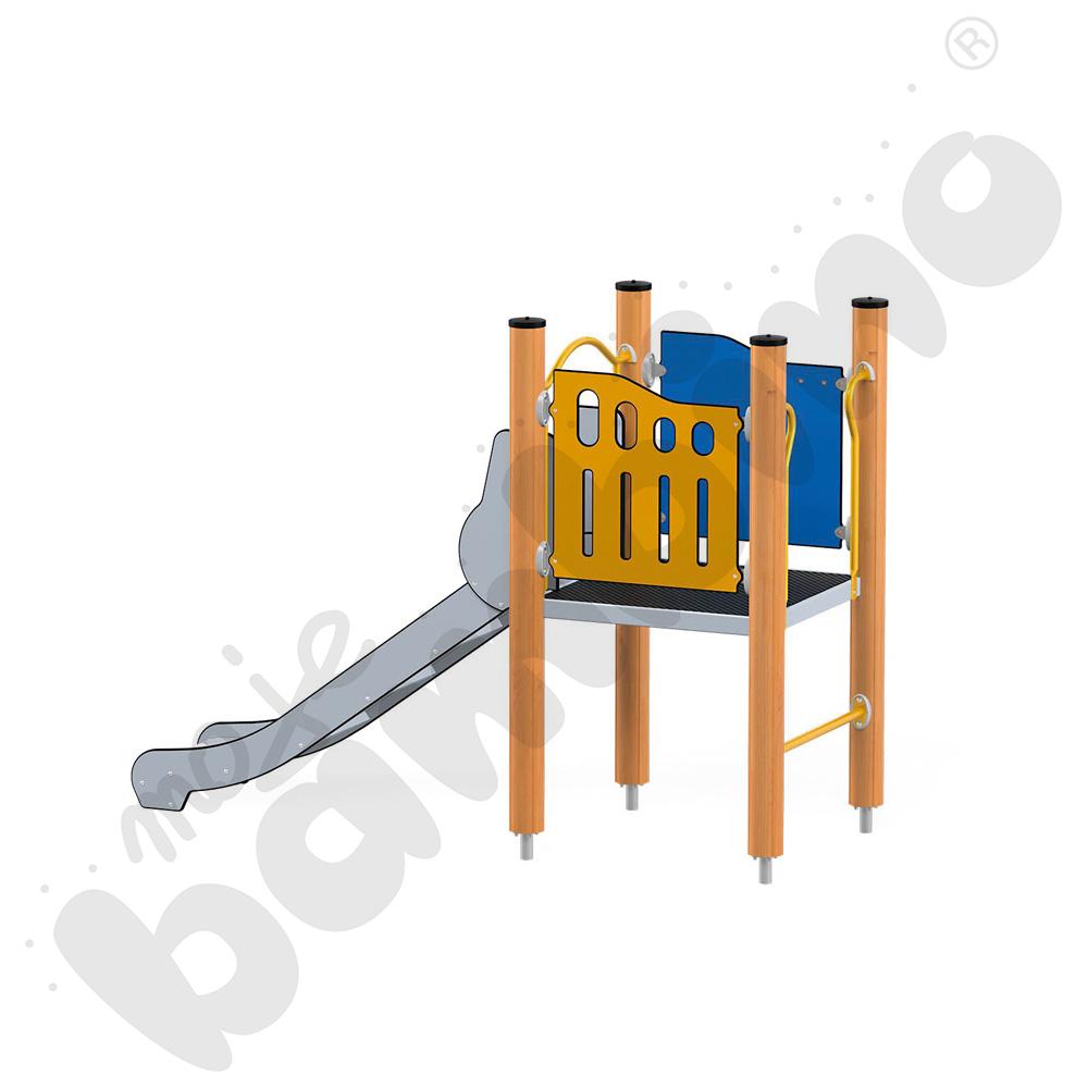 Orbis - platforma 1, drewniane słupy