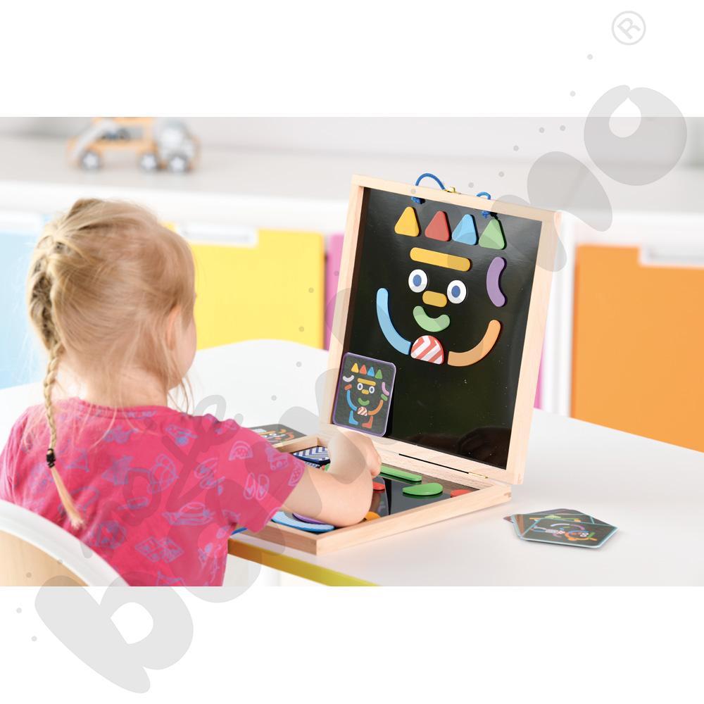 Magnetyczne formy z czarną planszą