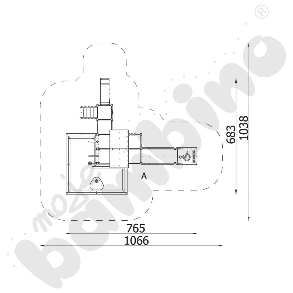 Zestaw Quadro z piaskownicą, recykling