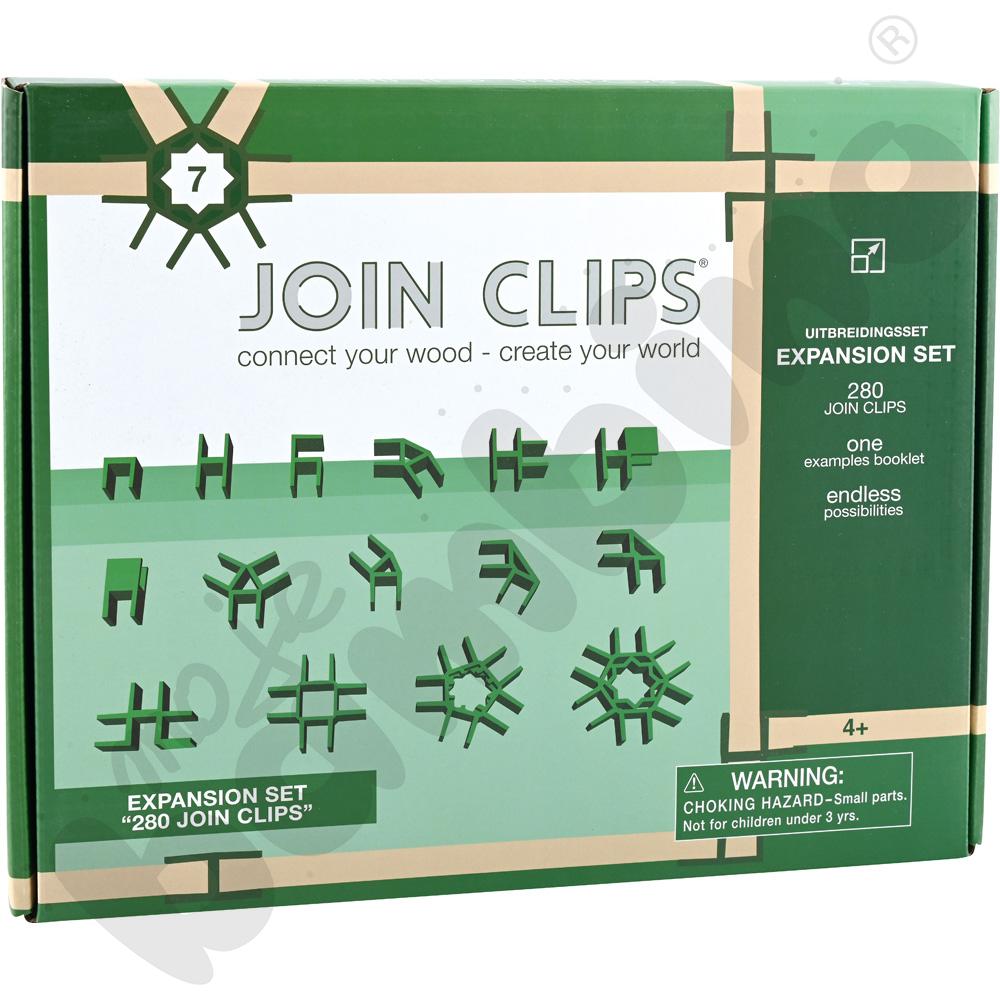 Join Clips - zestaw drewnianych klocków, 566 elem.  