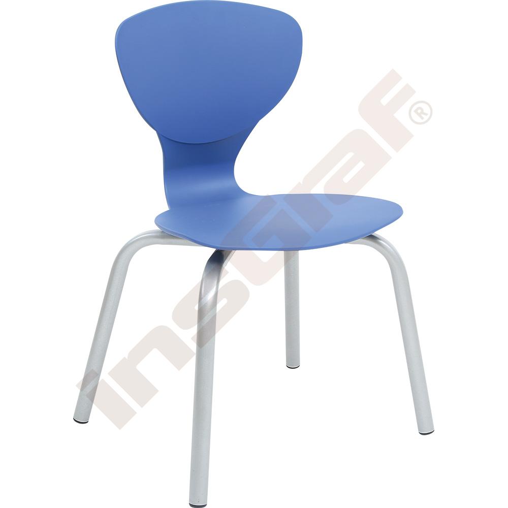Stuhl Flexi 6, SH 46,5 cm, blau