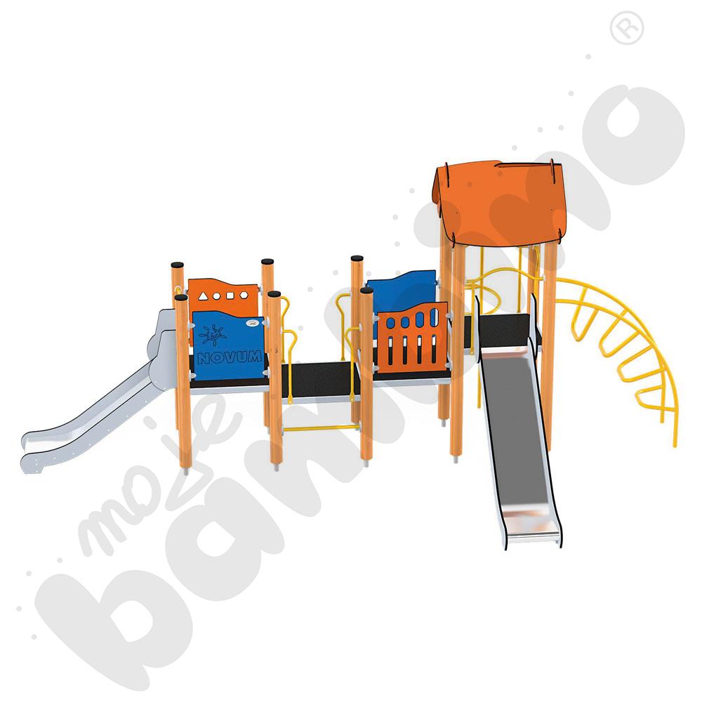 Orbis - wieża 12, drewniane słupy