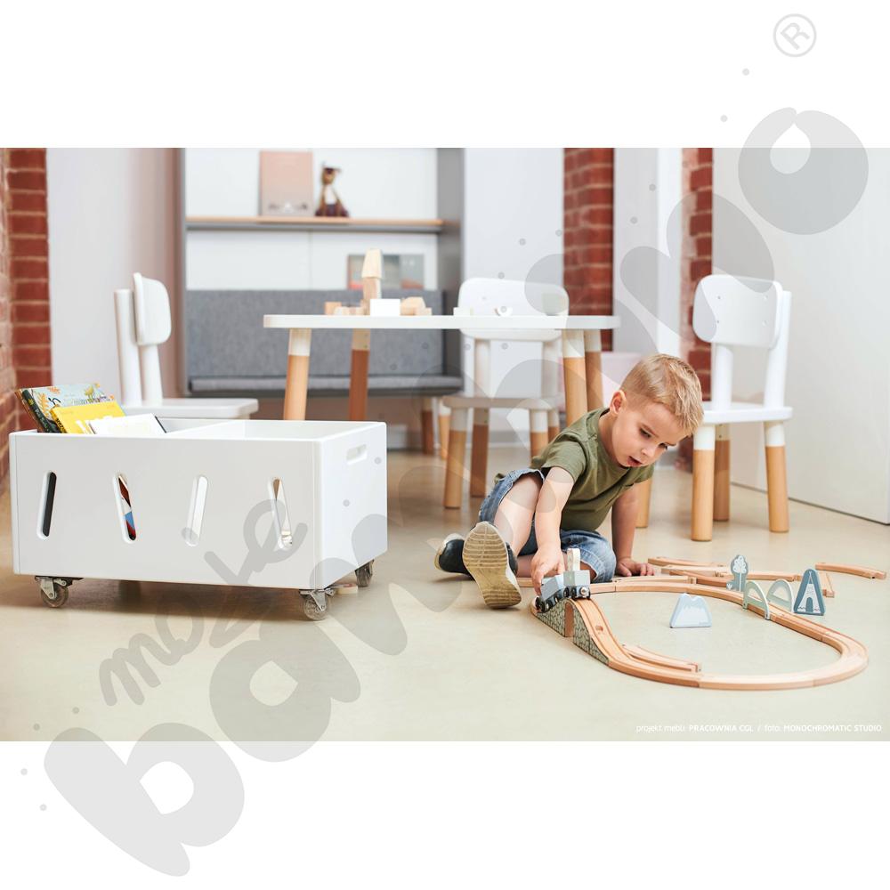 Biblioteczka niska TAB na kółkach