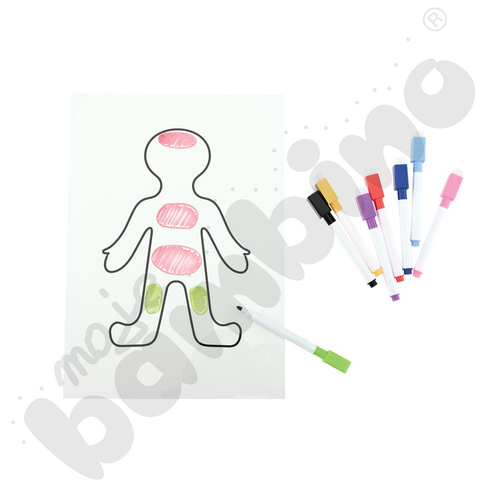 Emocje w moim ciele - tabliczka suchościeralna