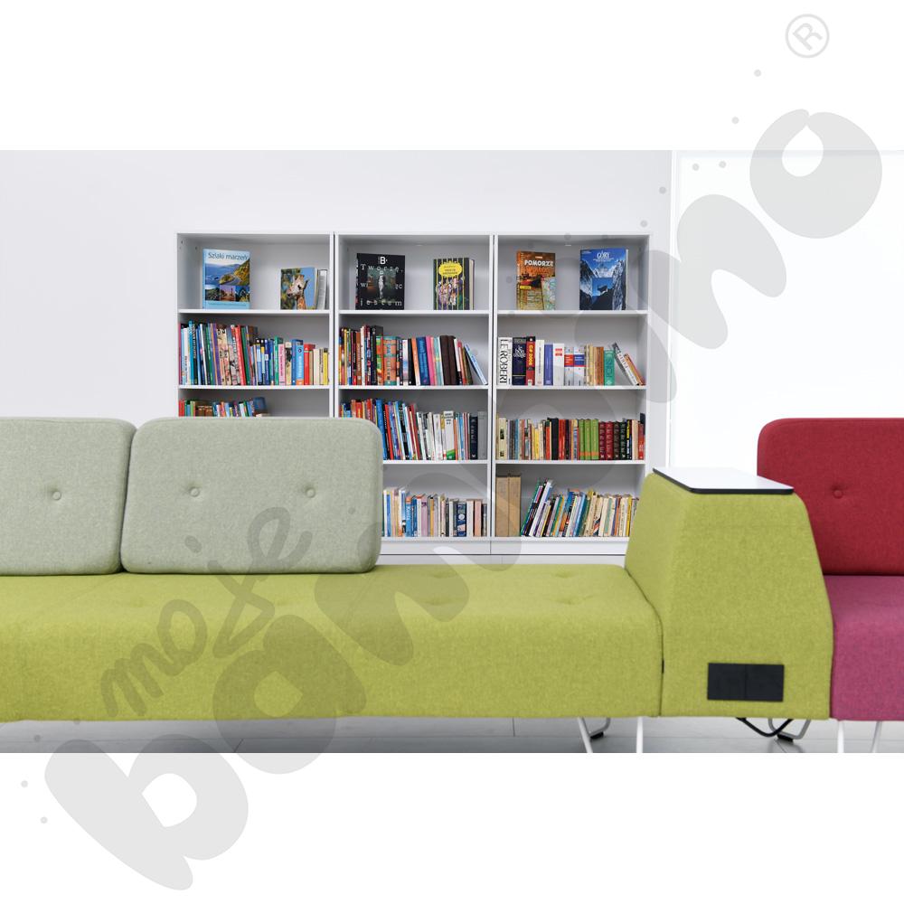 Quadro – szafka XL z 3 półkami, biała
