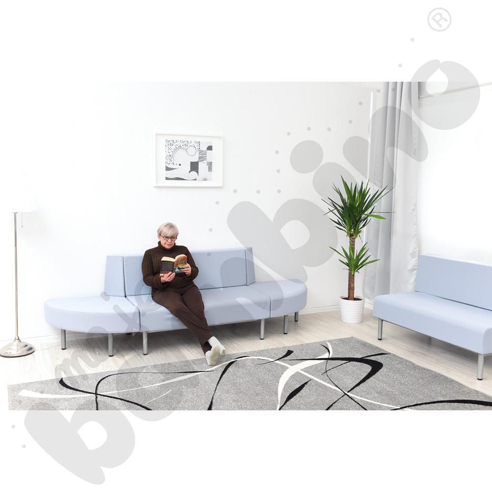 Fotel Inflamea 1, 2 os. - jasnoszary