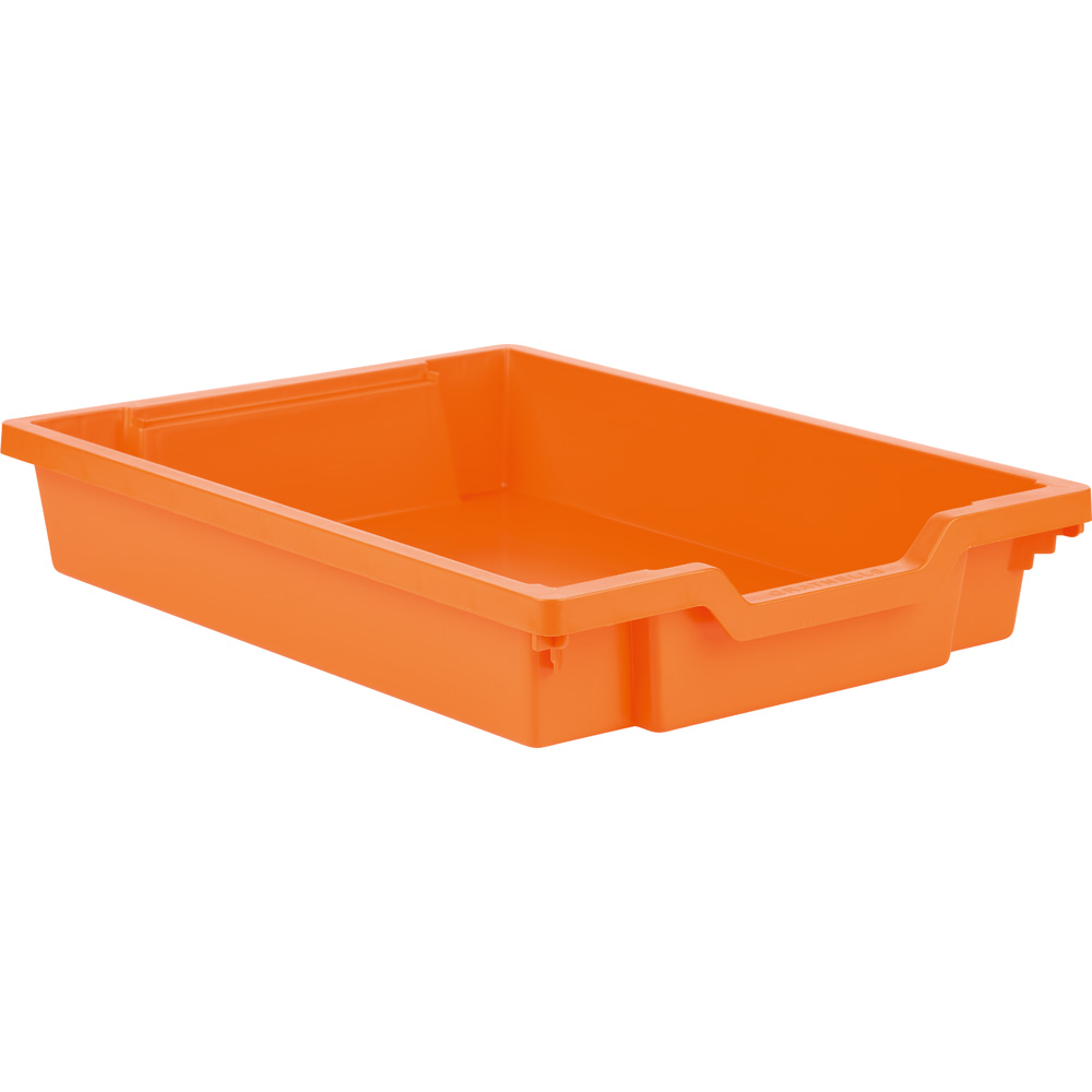 Úložný box 1 - plytký, oranžový
