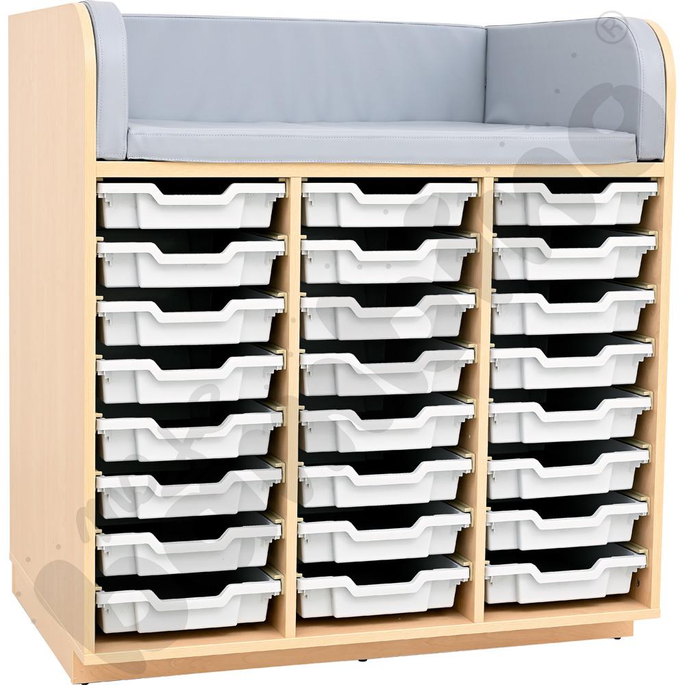 Przewijak z materacem i pojemnikami