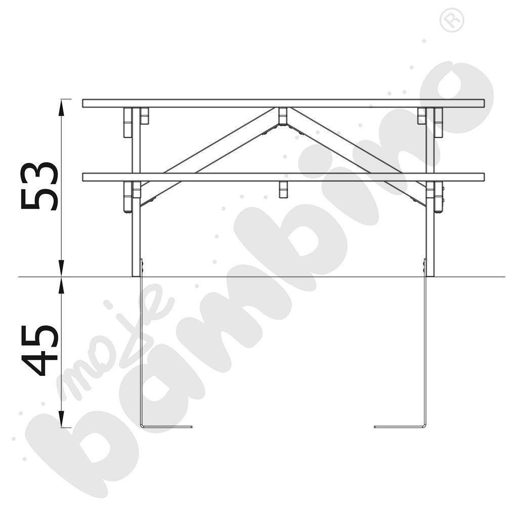 Ławkostół średni Terra z kotwami