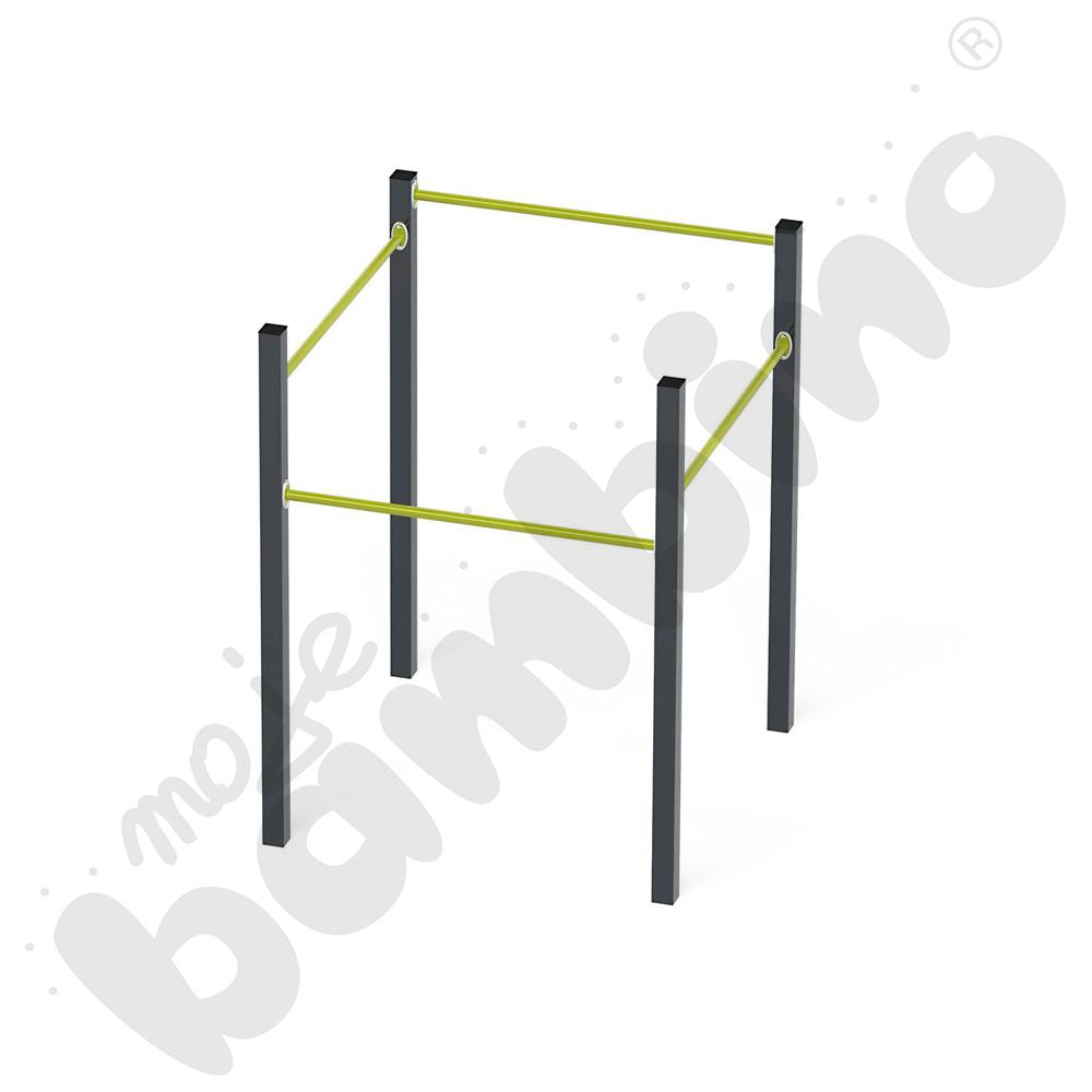 Street workout drążki Lime