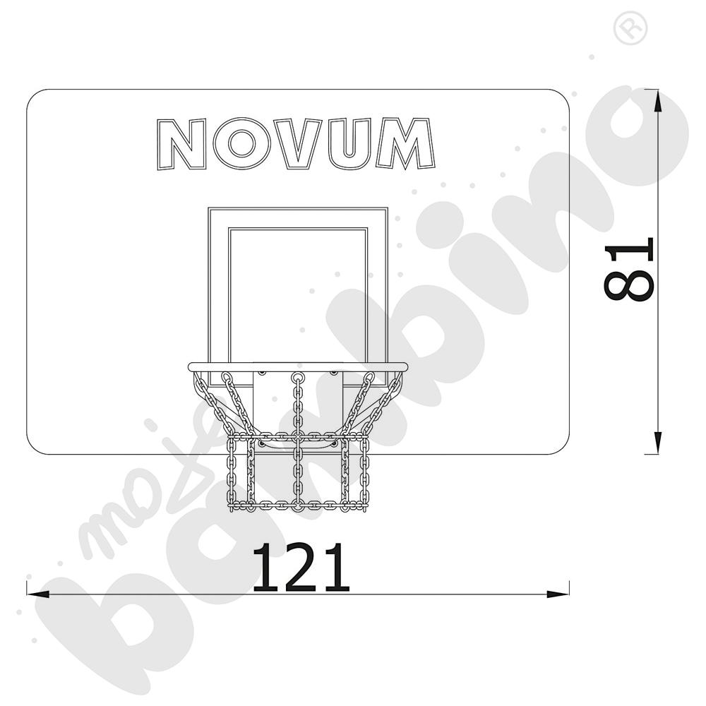 Tablica prosta z koszem