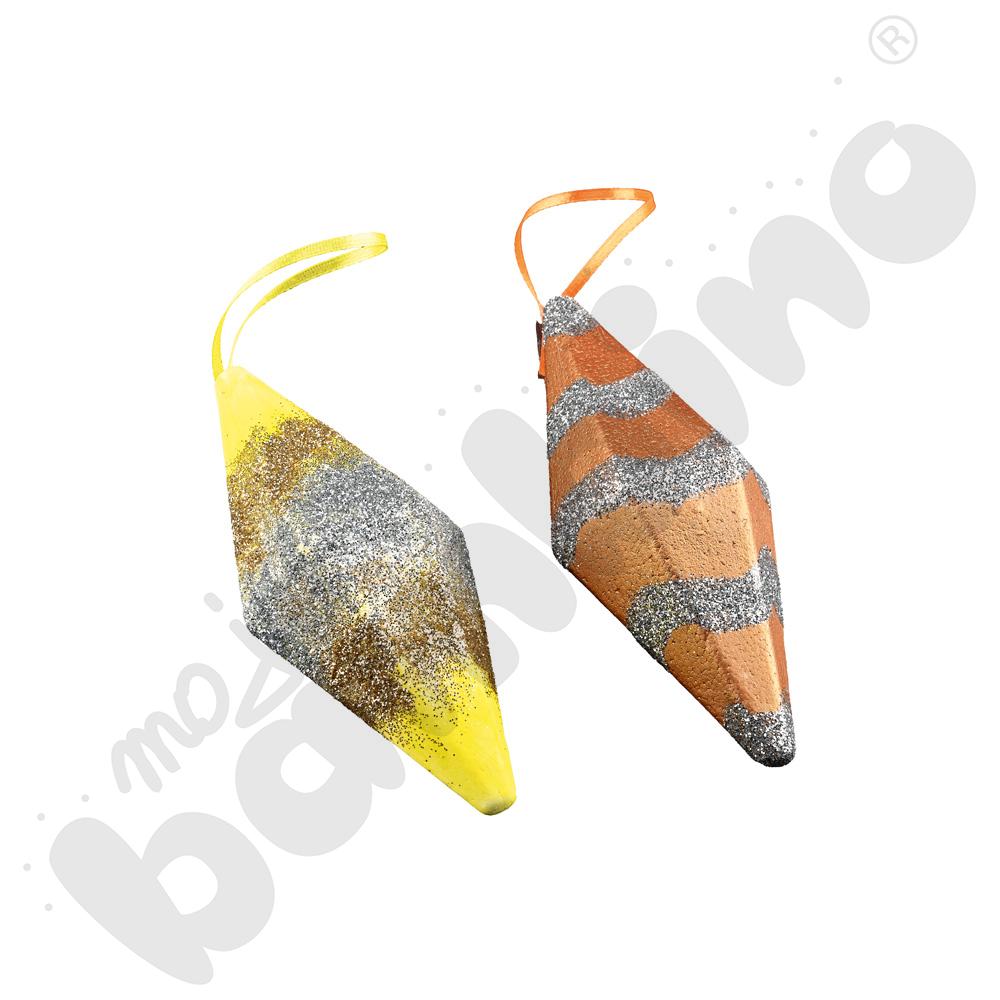 Diamenty styropianowe, 10 szt.