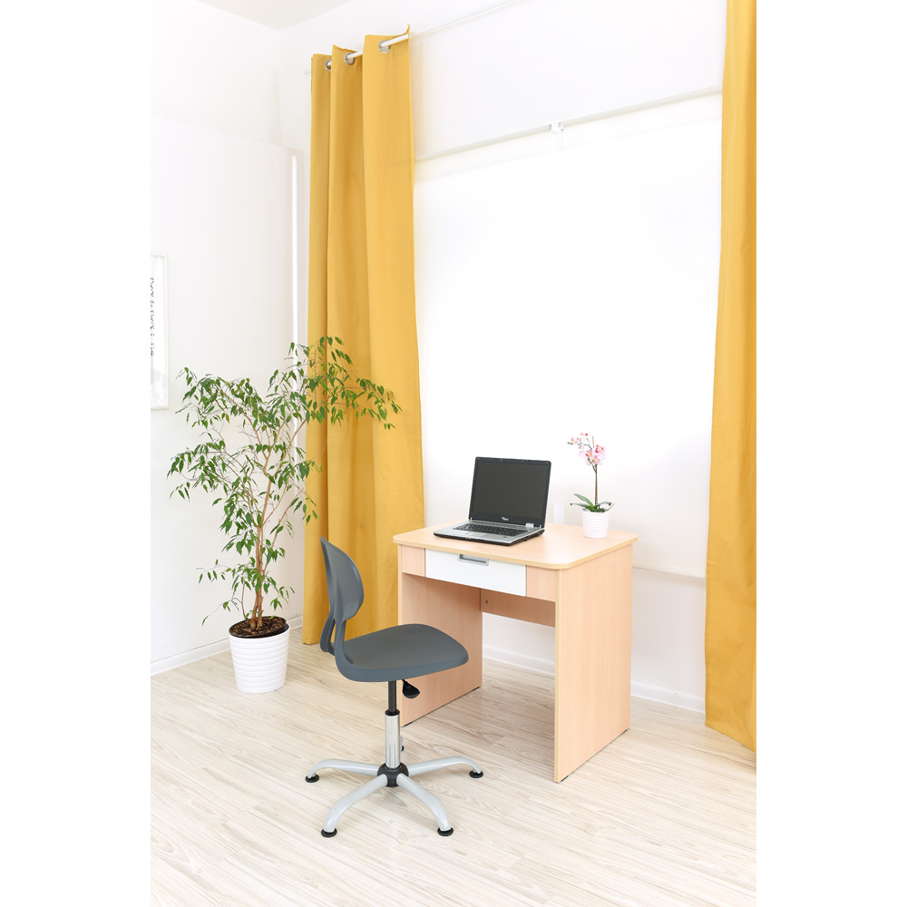 Stolička Colores otočná s reg. výšky 38 - 51 cm - sivá