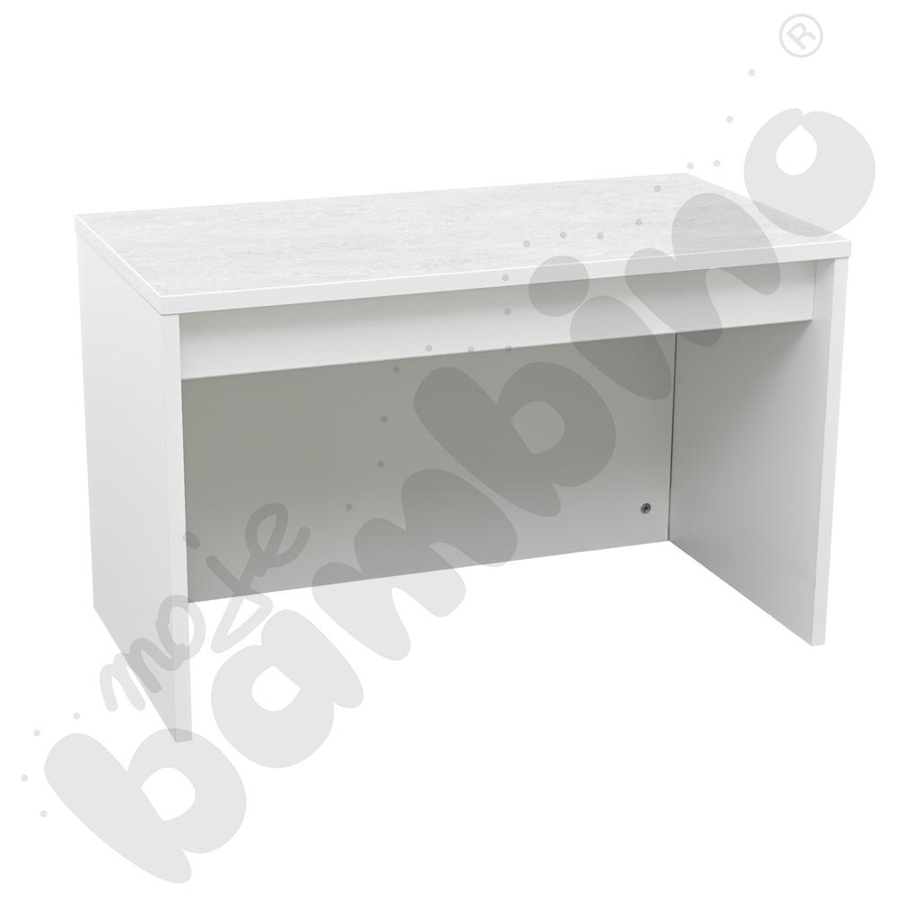 Quadro - ławeczka cicha S na dużą skrzynie, biała