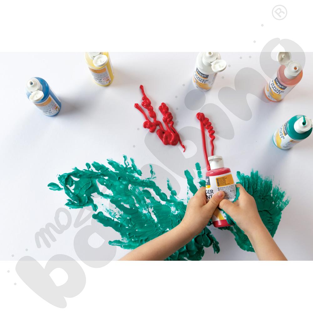 Eko farby do malowania palcami, 6 x 80 ml