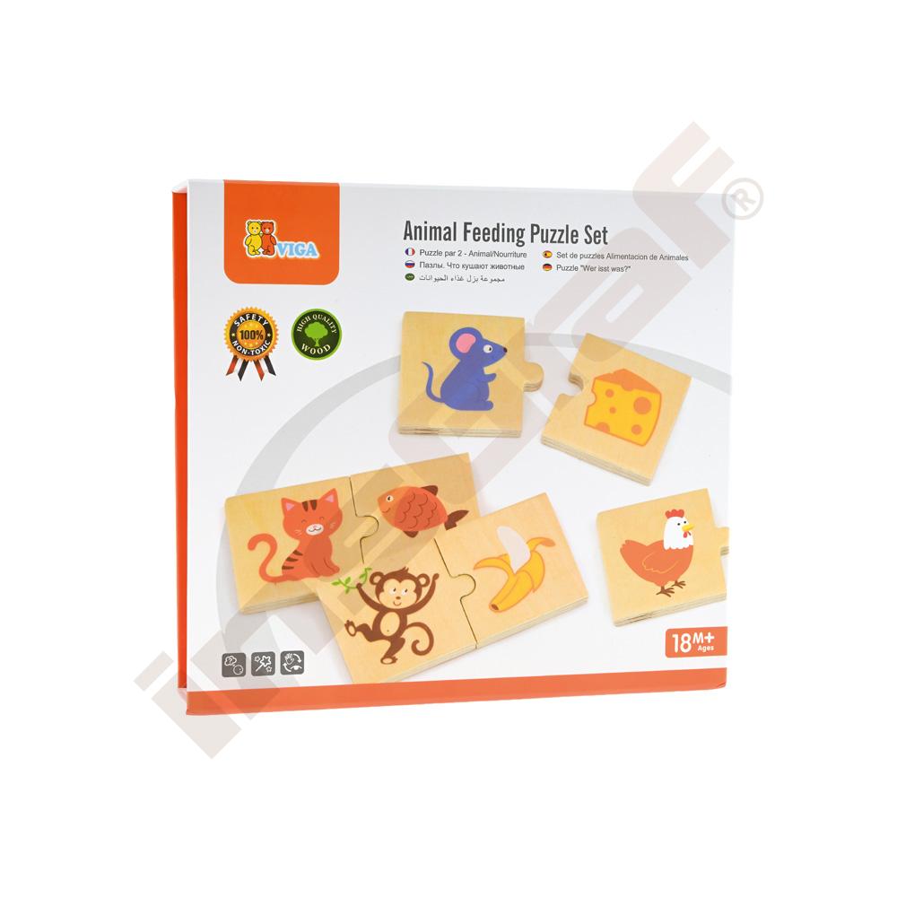Puzzle Nakŕm zvieratko