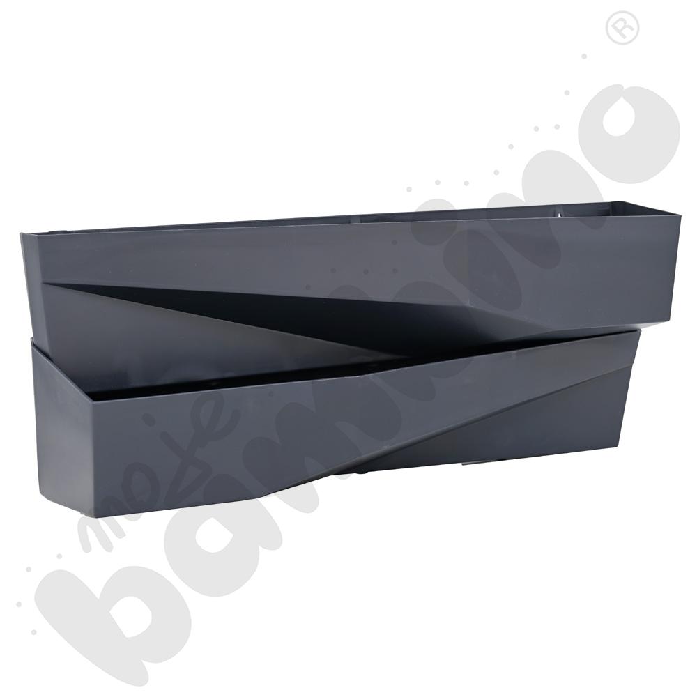 Donice modułowe ścienne podłużne - antracytowe