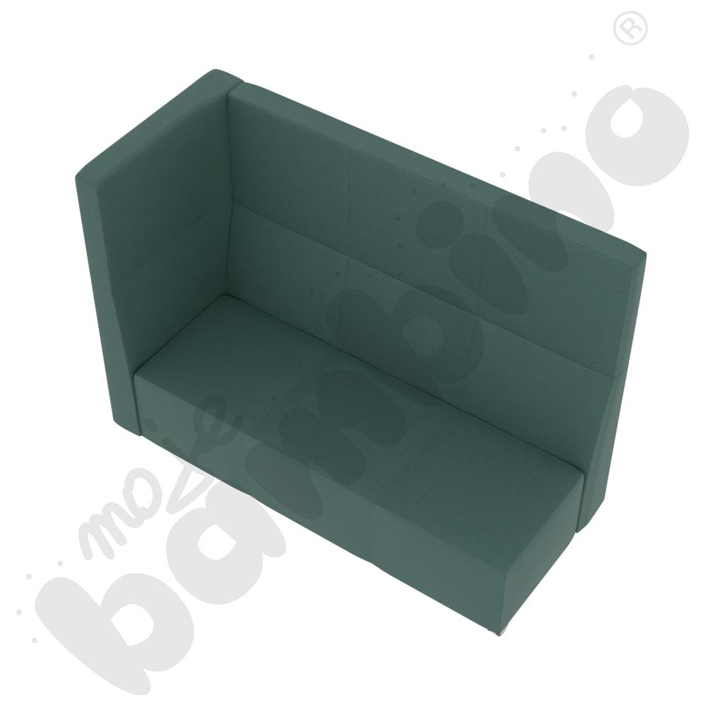 Sofa Universum 3-os. wys. 133 cm, bok średni lewy, na kółkach, tkanina KG10