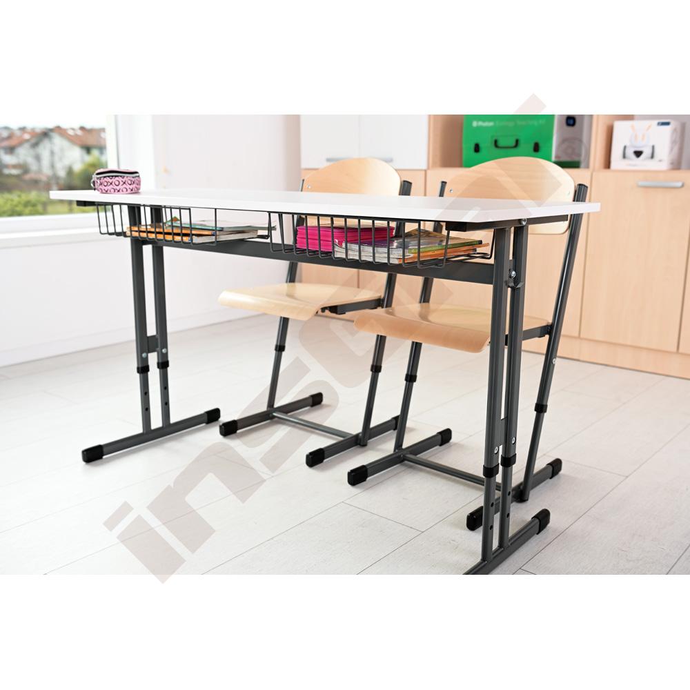 Školní dvojlavice IN-R světlý javor a židle T, vel. 5-6, antracitové