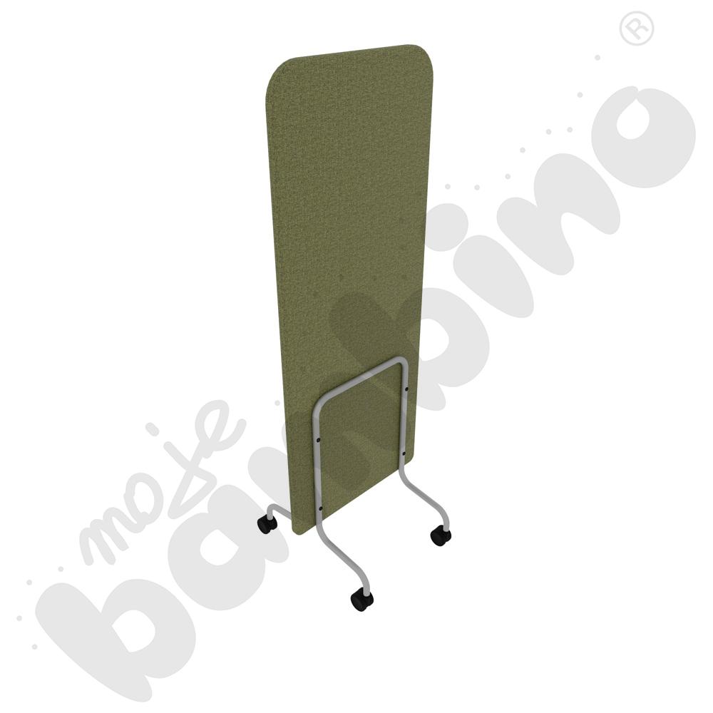 Parawan Versa 60x170 cm z kółkami na twardą powierzchnię, stelaż jasnoszary, tkanina RO27