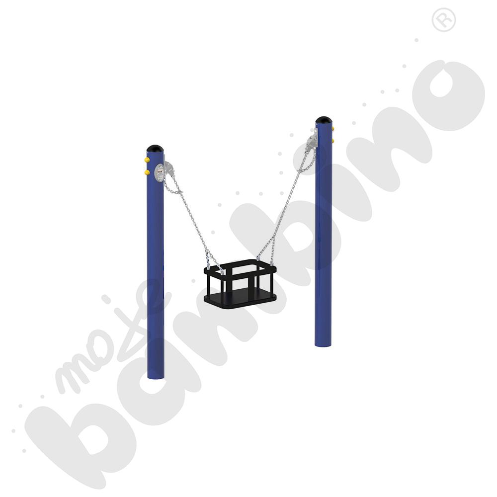 Huśtawka na słupach z zawiesiem Koszyk