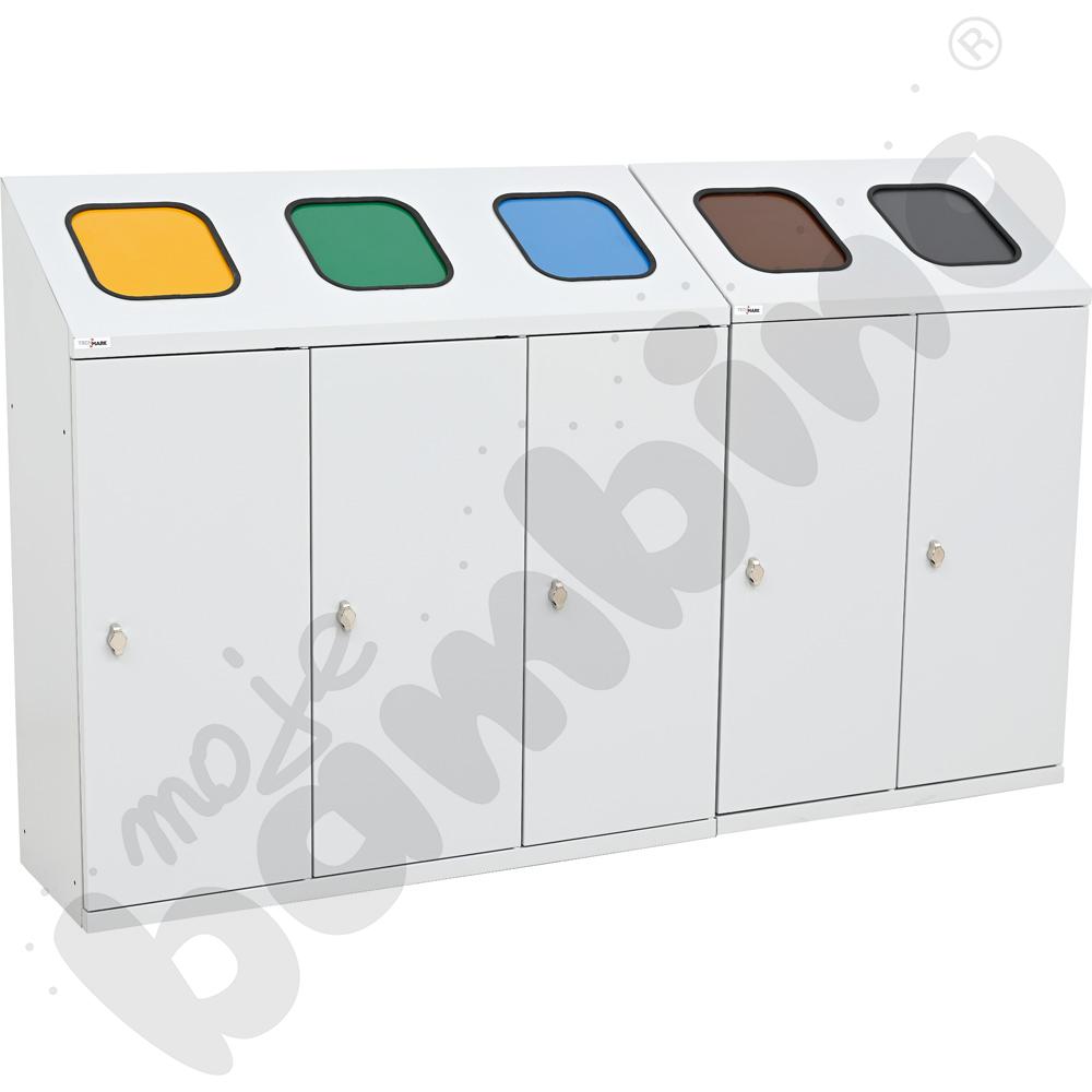 Pojemnik do segregacji odpadów 5-komorowy   