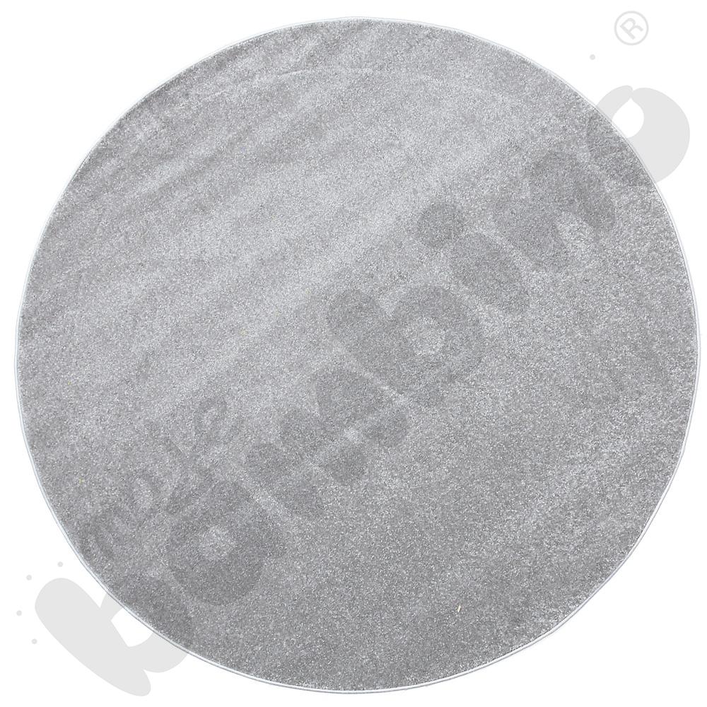 Dywan okrągły o śr. 40 cm - szary