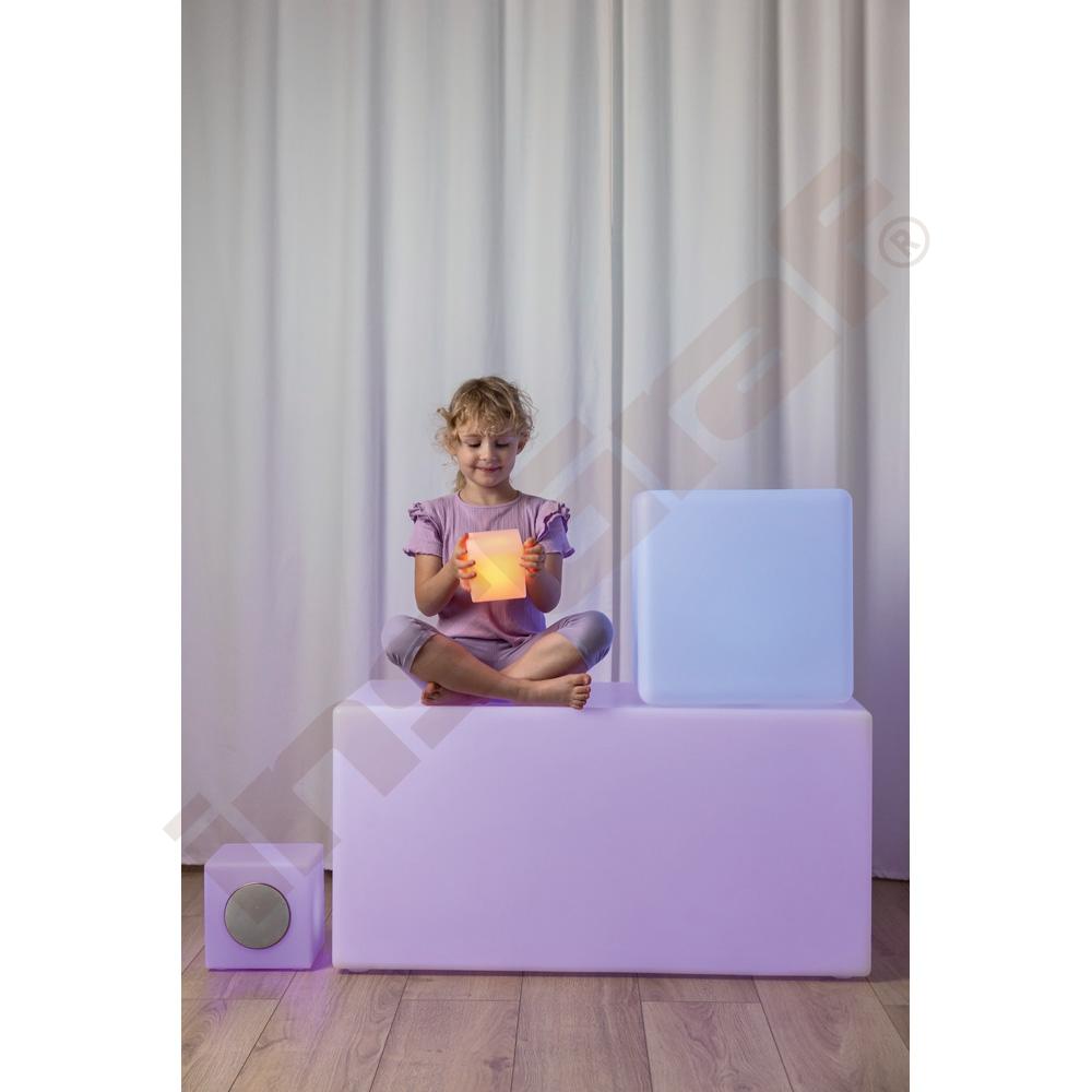 LED lampička - kostka s reproduktorem 