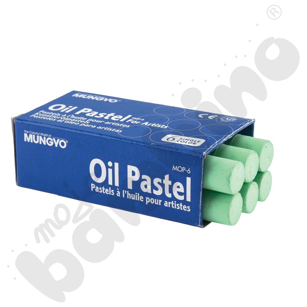 Pastele olejne 6 szt. jasnozielone