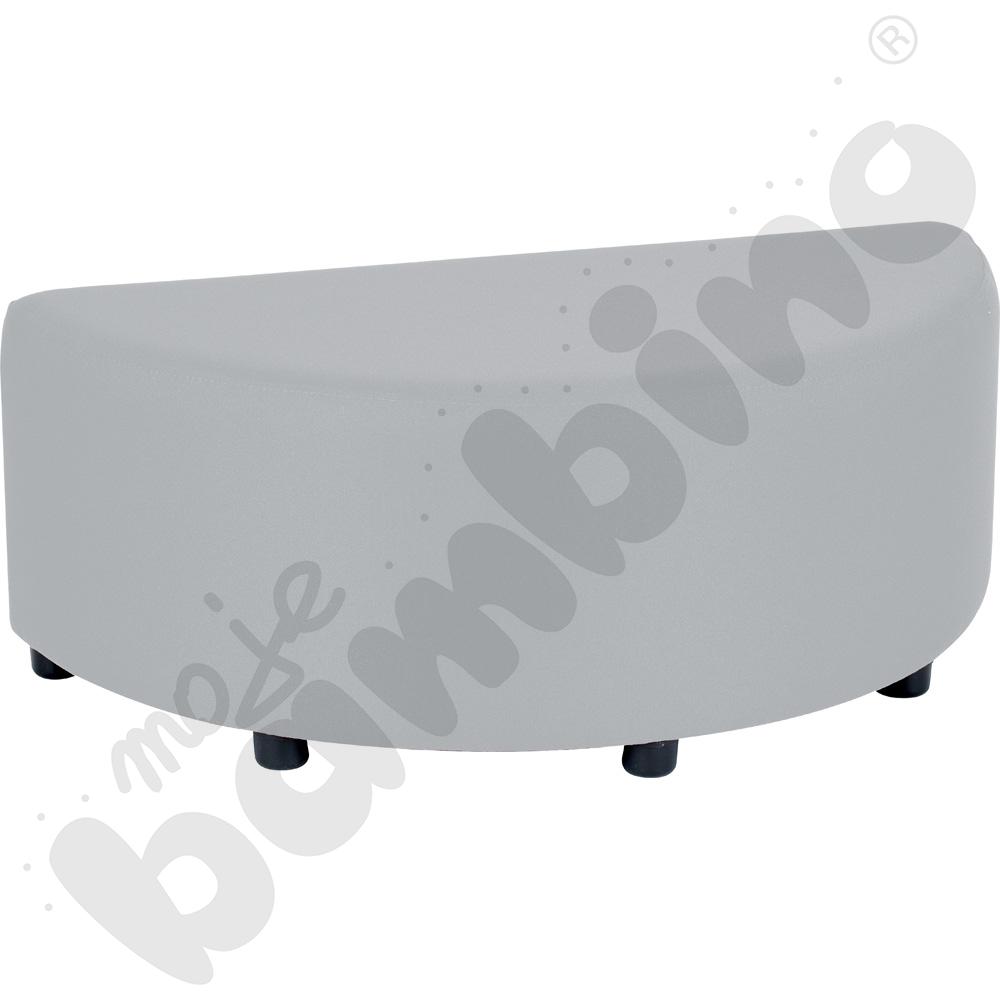 Pufa Blocco Mini półokrągła szara