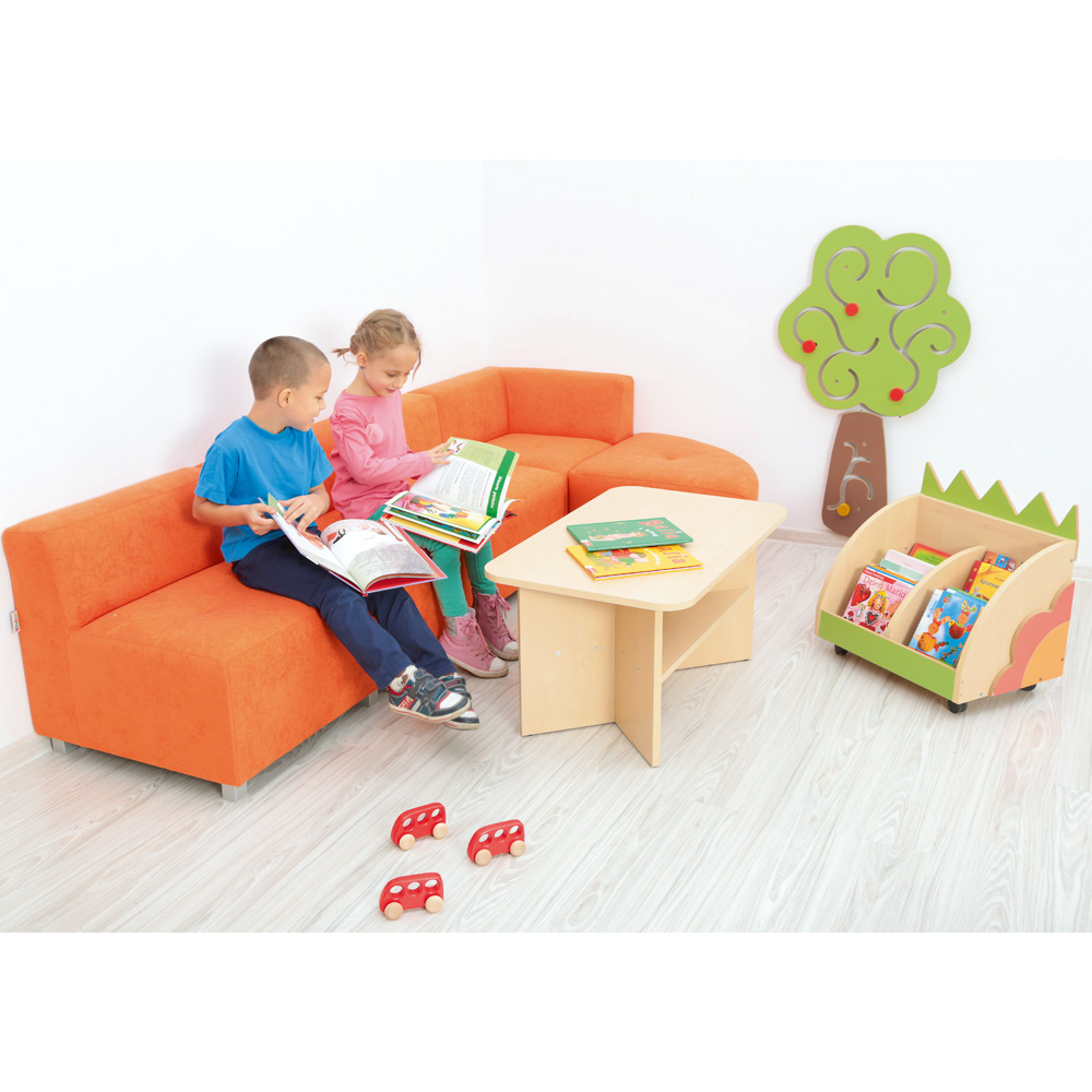 Malá sedačka Flexi, výška 35 cm - oranžová
