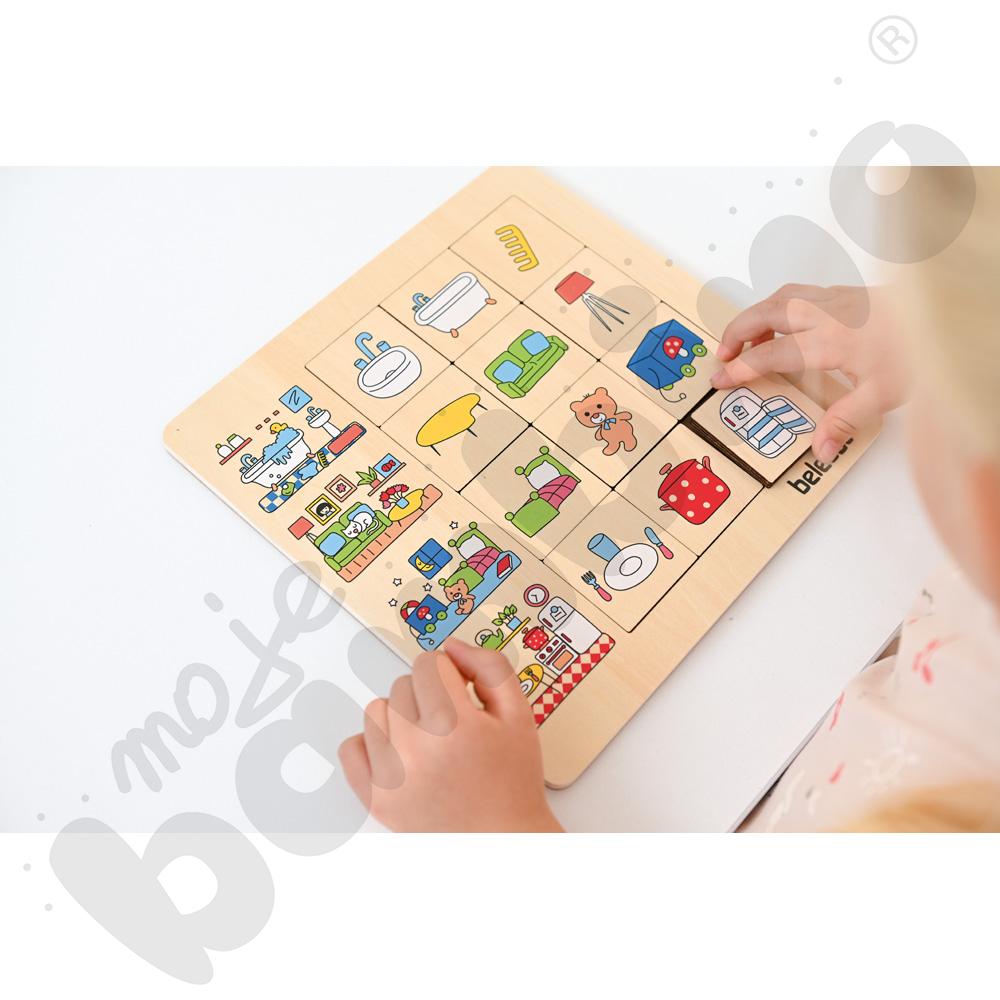 Puzzle logiczne - nasz dom