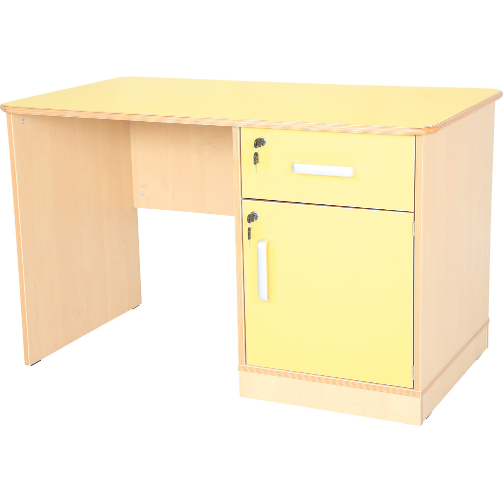 Písací stôl Flexi de luxe - žltý
