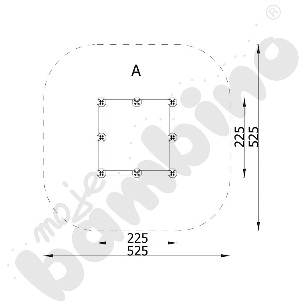 Verto - piaskownica 2 x 2 m