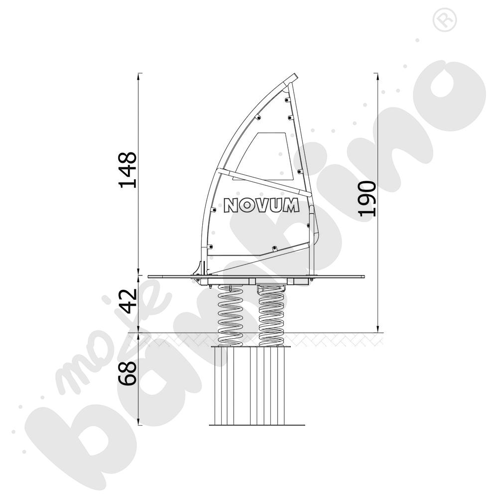 Sprężynowiec Deska windsurfingowa na podstawie metalowej