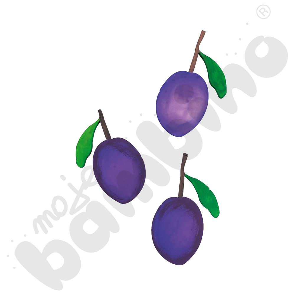 Piankowe kształty do ozdabiania - owoce, 40 szt.