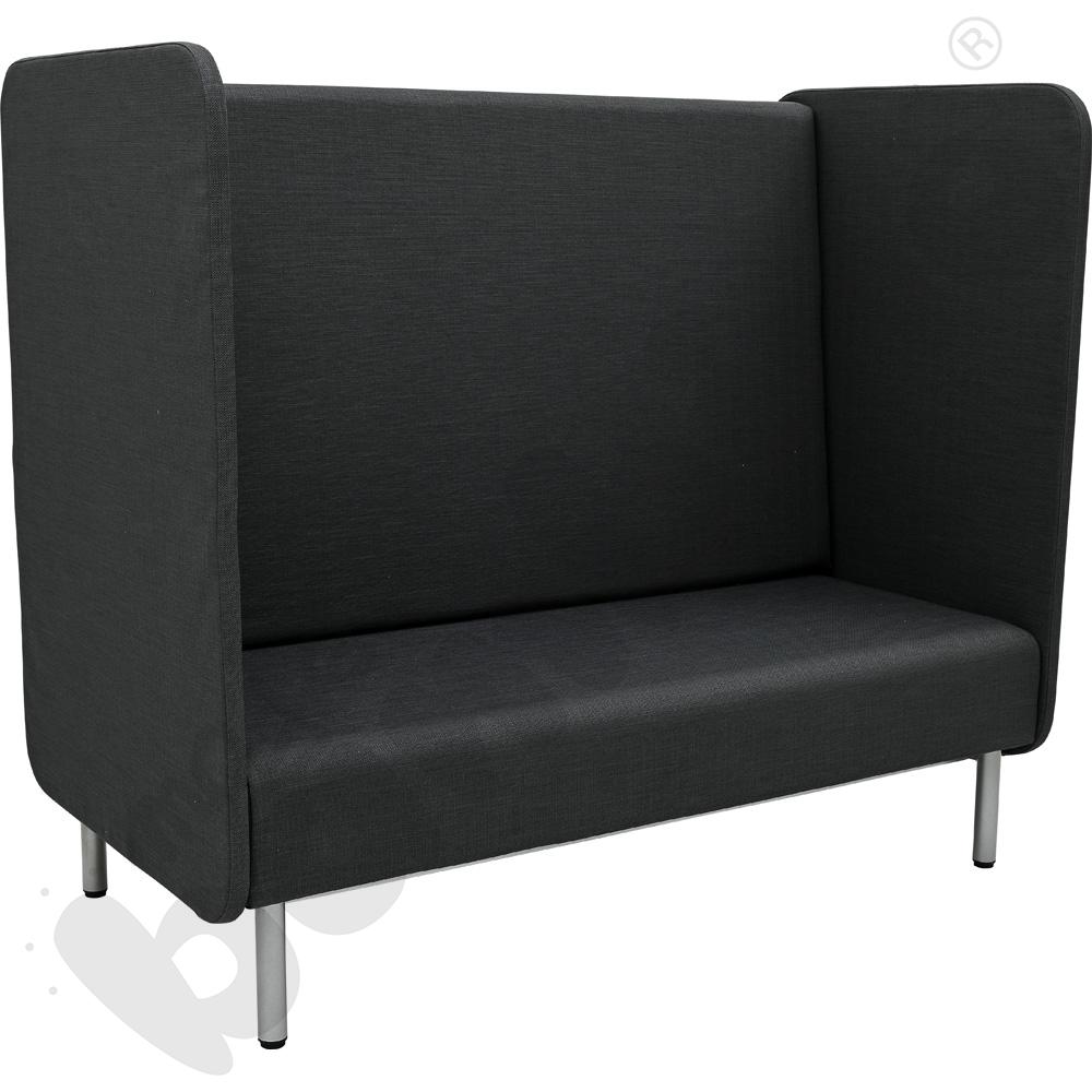 Fotel Inflamea 2 z wysokim oparciem, 3-os. - ciemnoszary